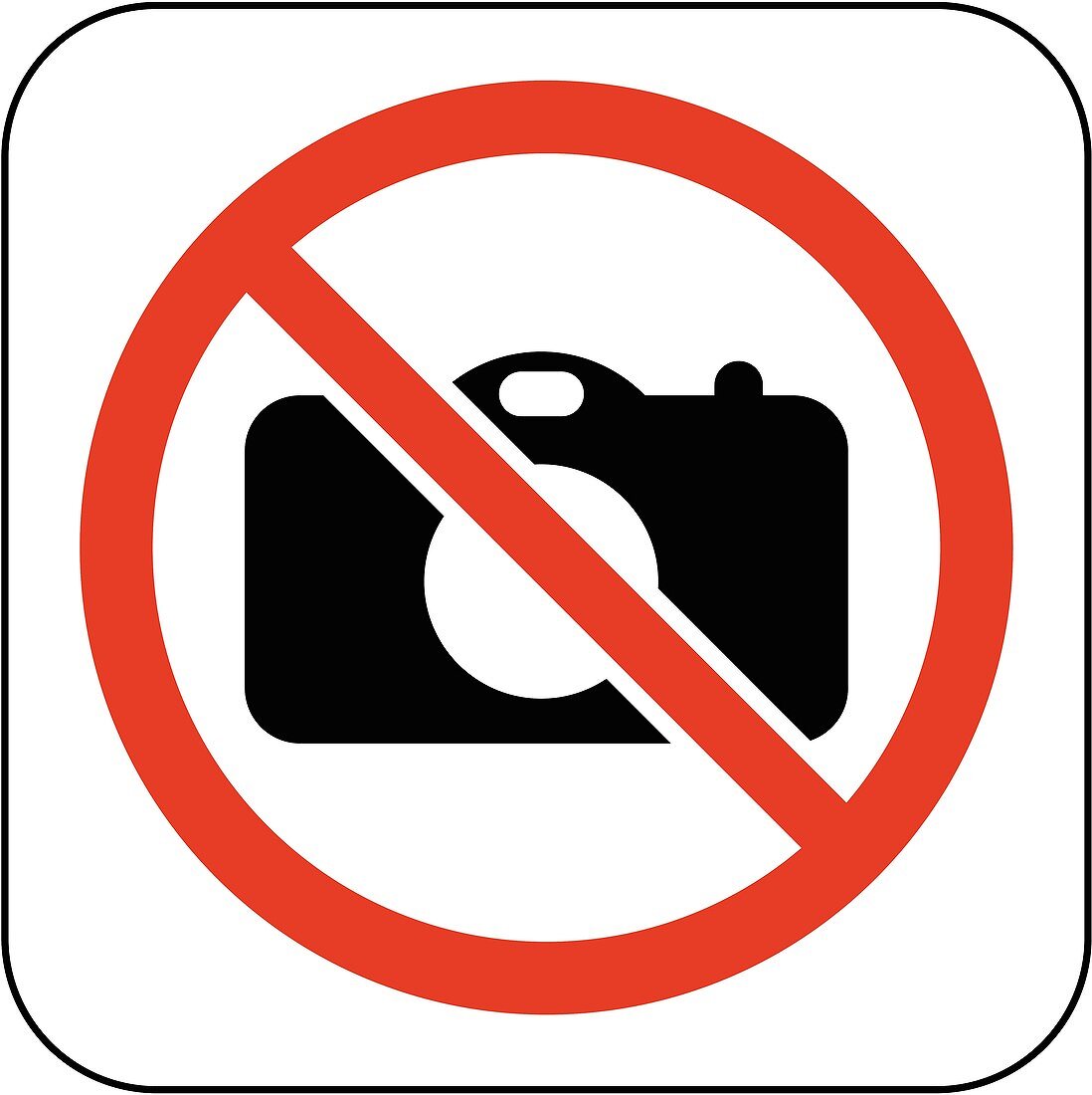 No cameras symbol,artwork