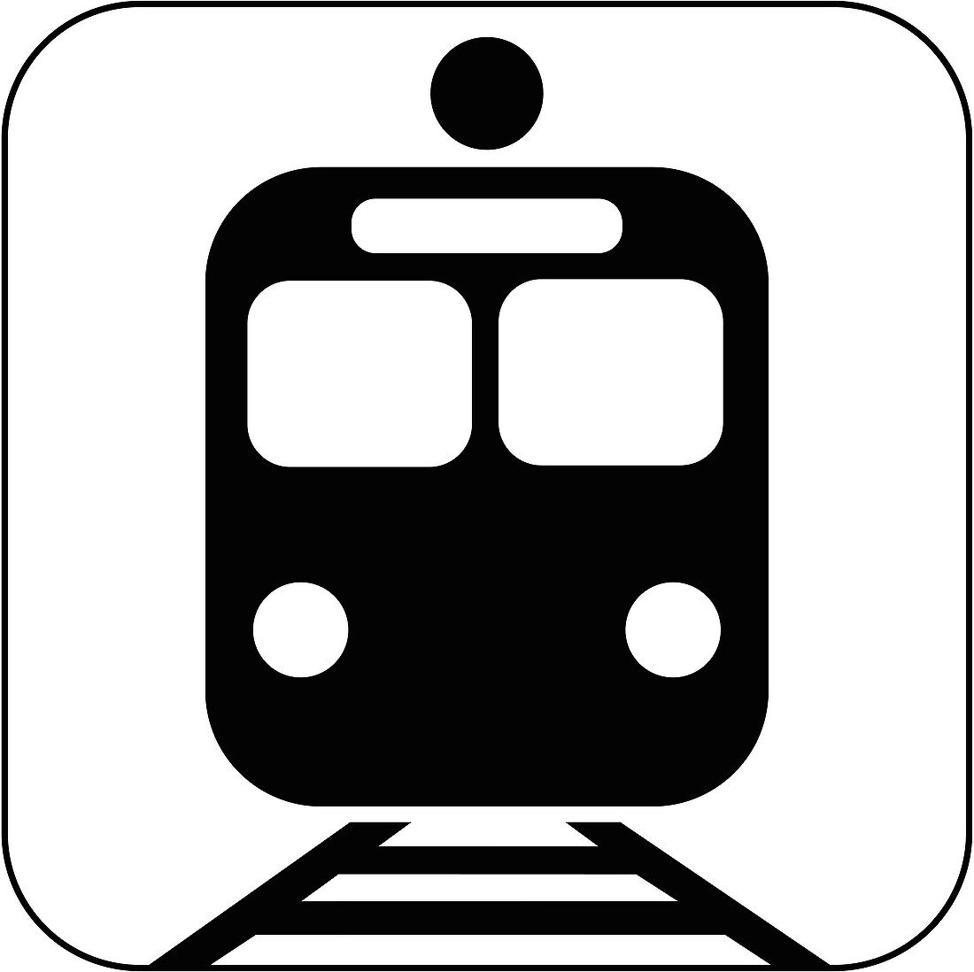 Suburban train symbol,artwork
