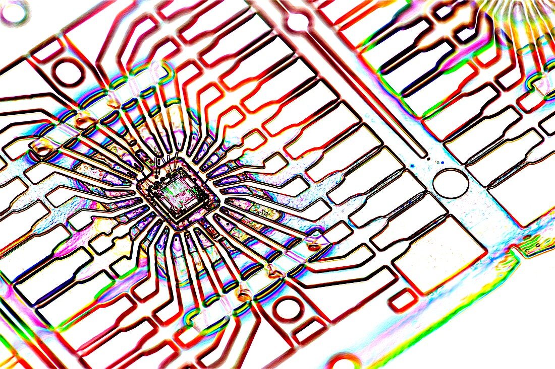 Microprocessor chip,artwork