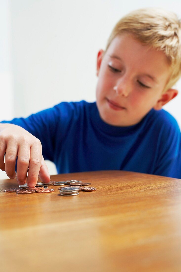 Child with loose change