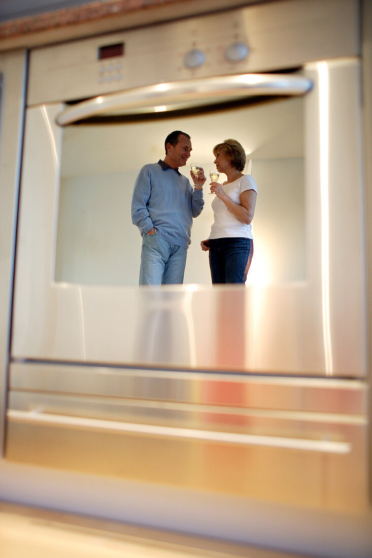 Couple drinking wine