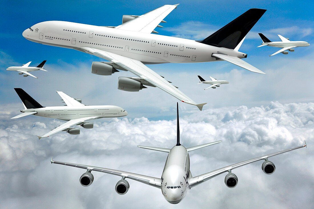 Air traffic,conceptual image