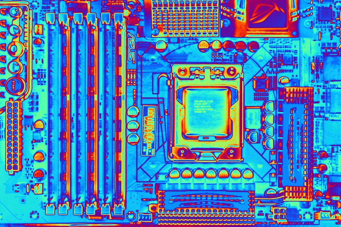 Computer motherboard with core i7 CPU
