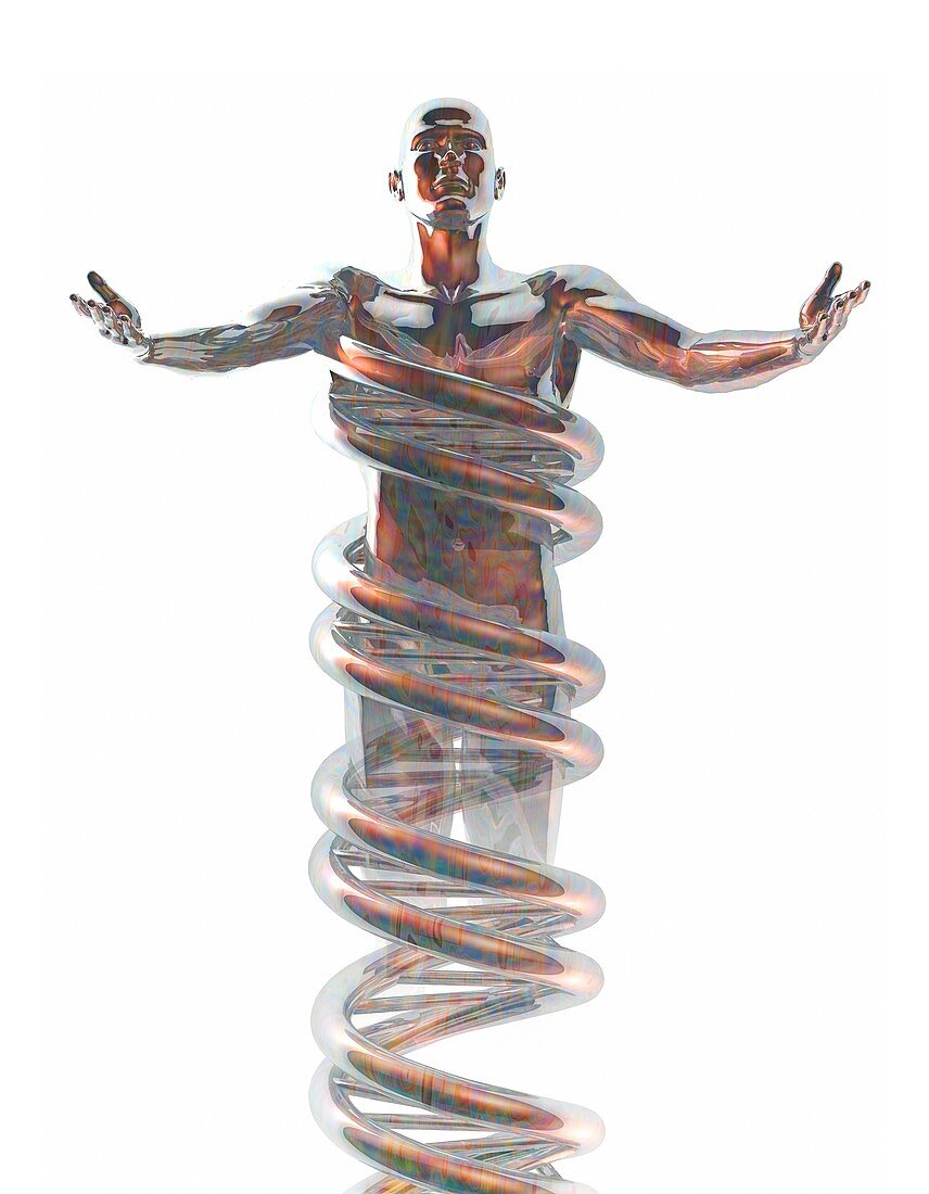 Human genome,conceptual artwork