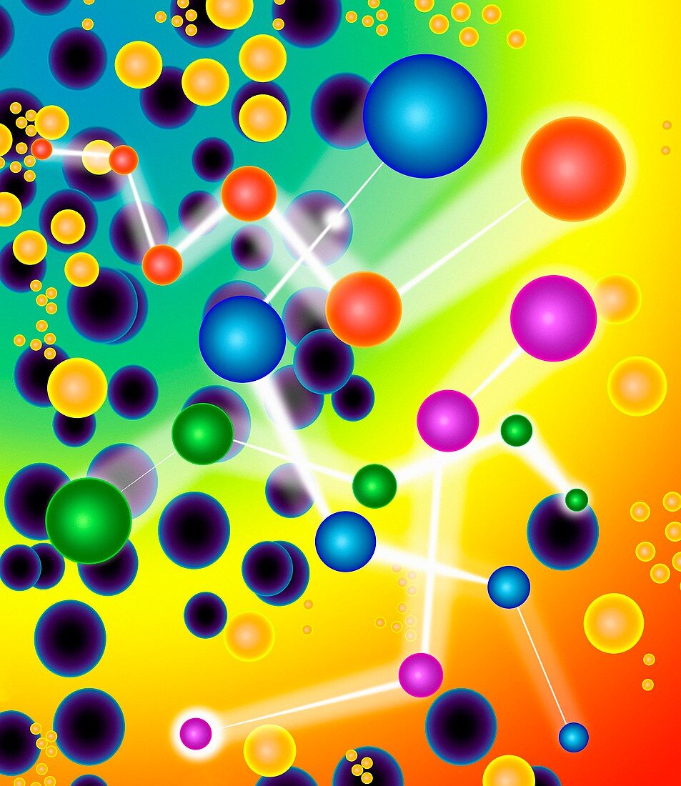 Subatomic particles,artwork