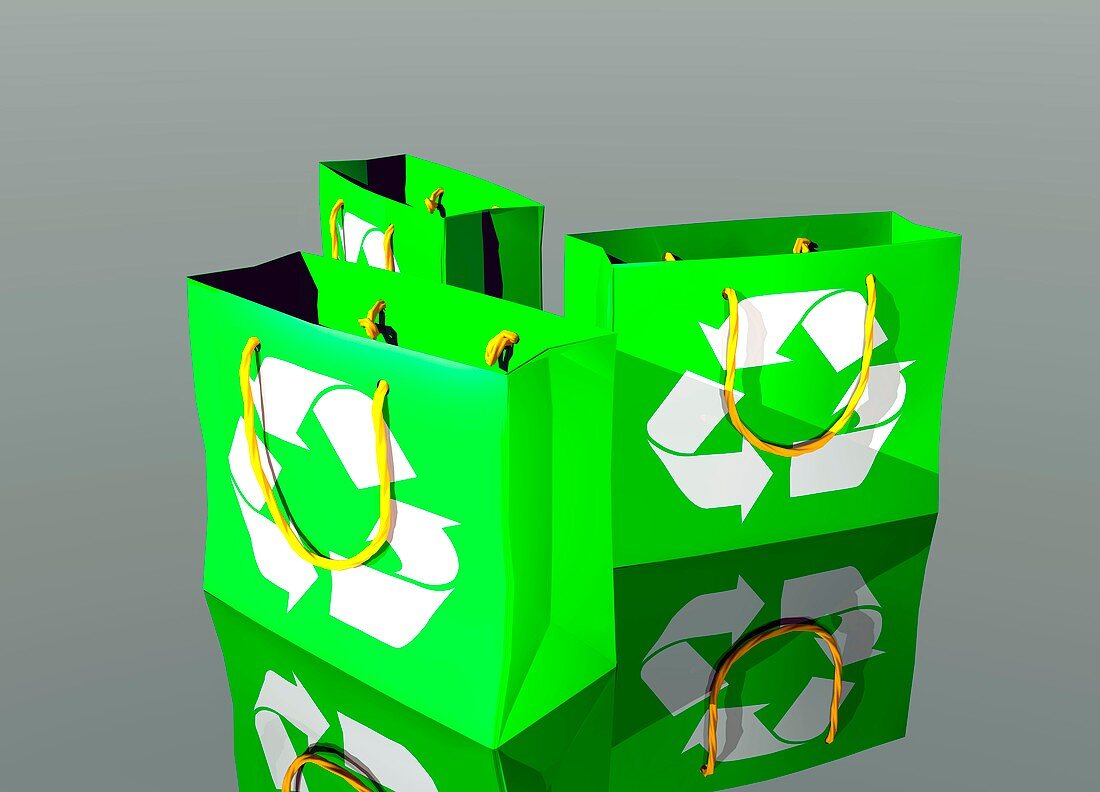 Reusable shopping bags,artwork