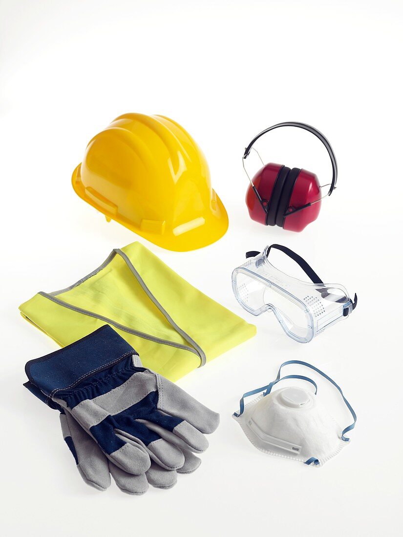 Construction worker's safety equipment