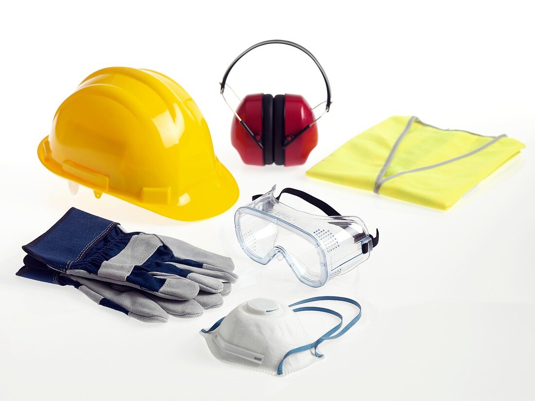 Construction worker's safety equipment