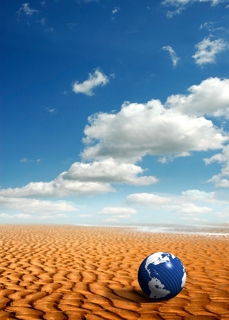 Global warming,conceptual artwork