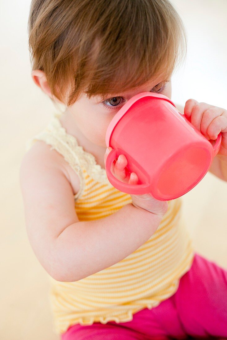 Toddler drinking