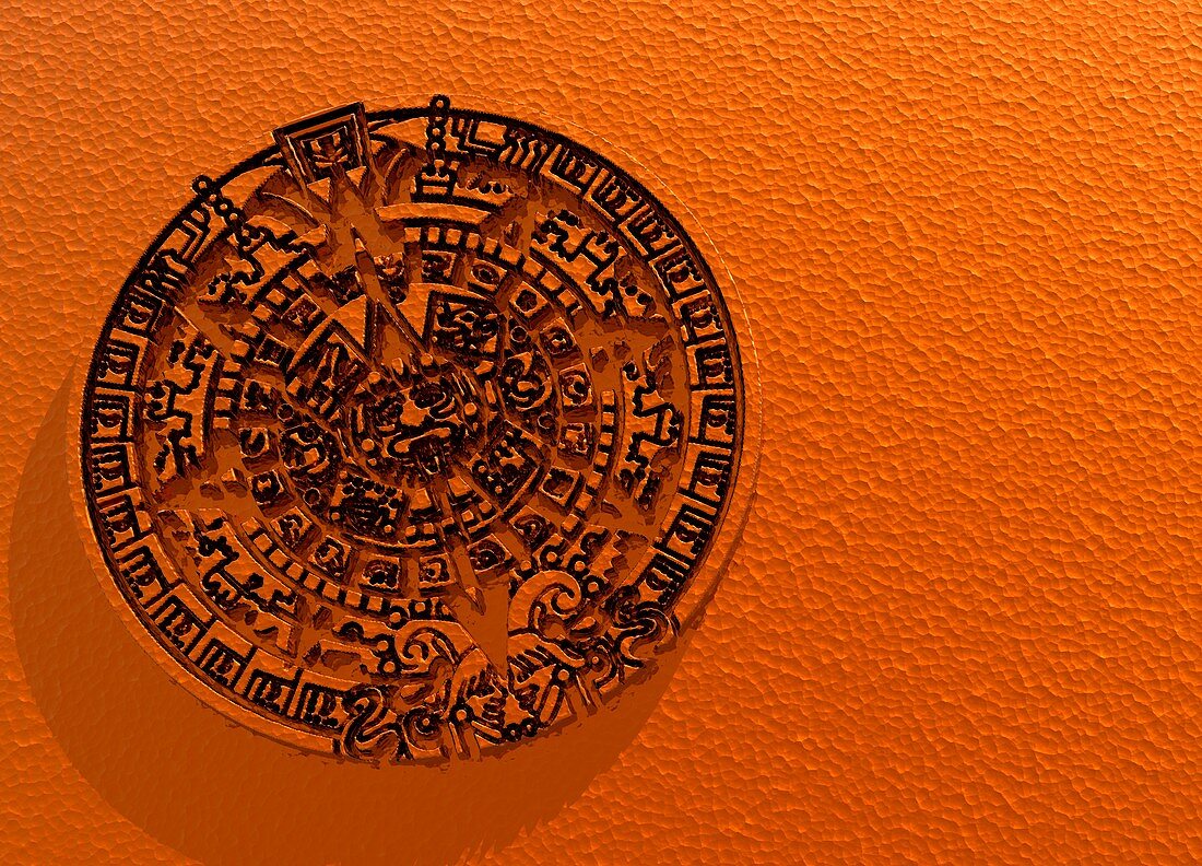 Aztec Sun Stone,artwork