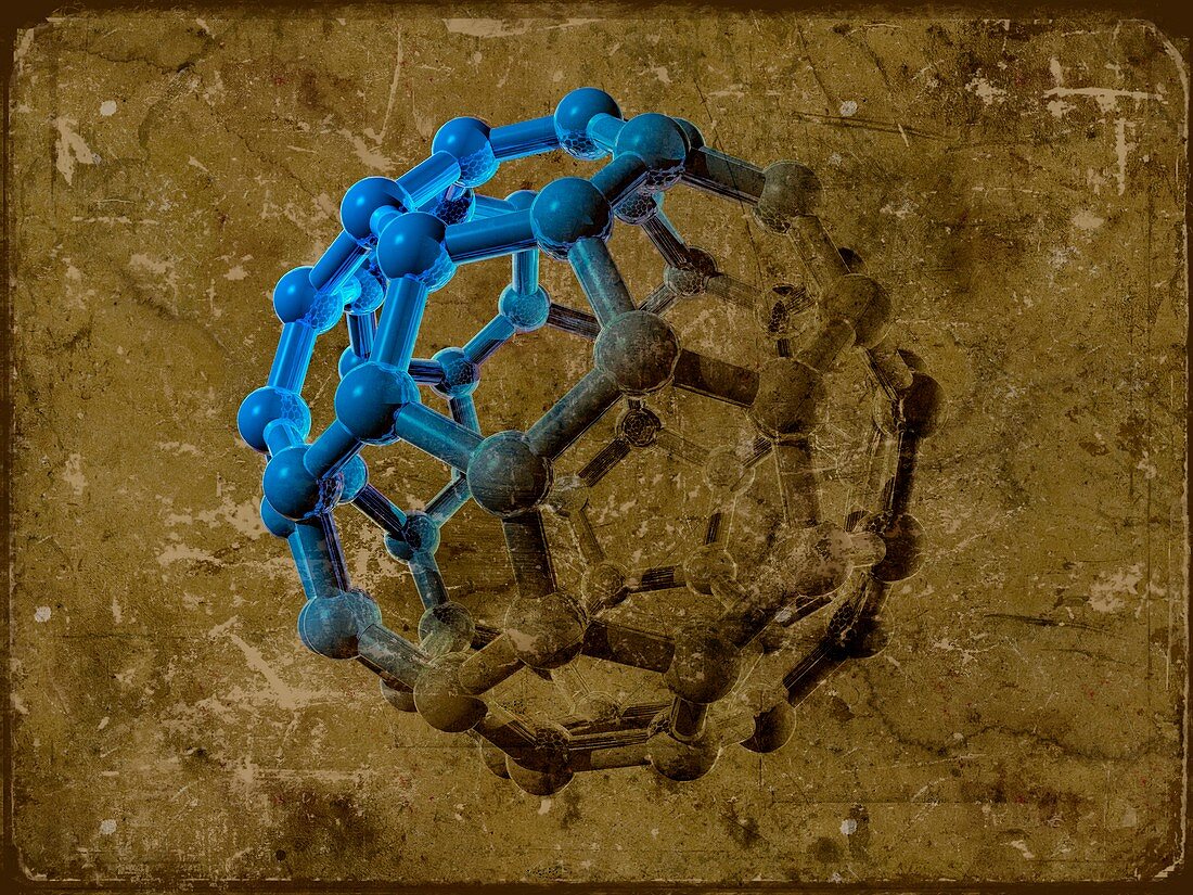 Buckyball molecule,artwork