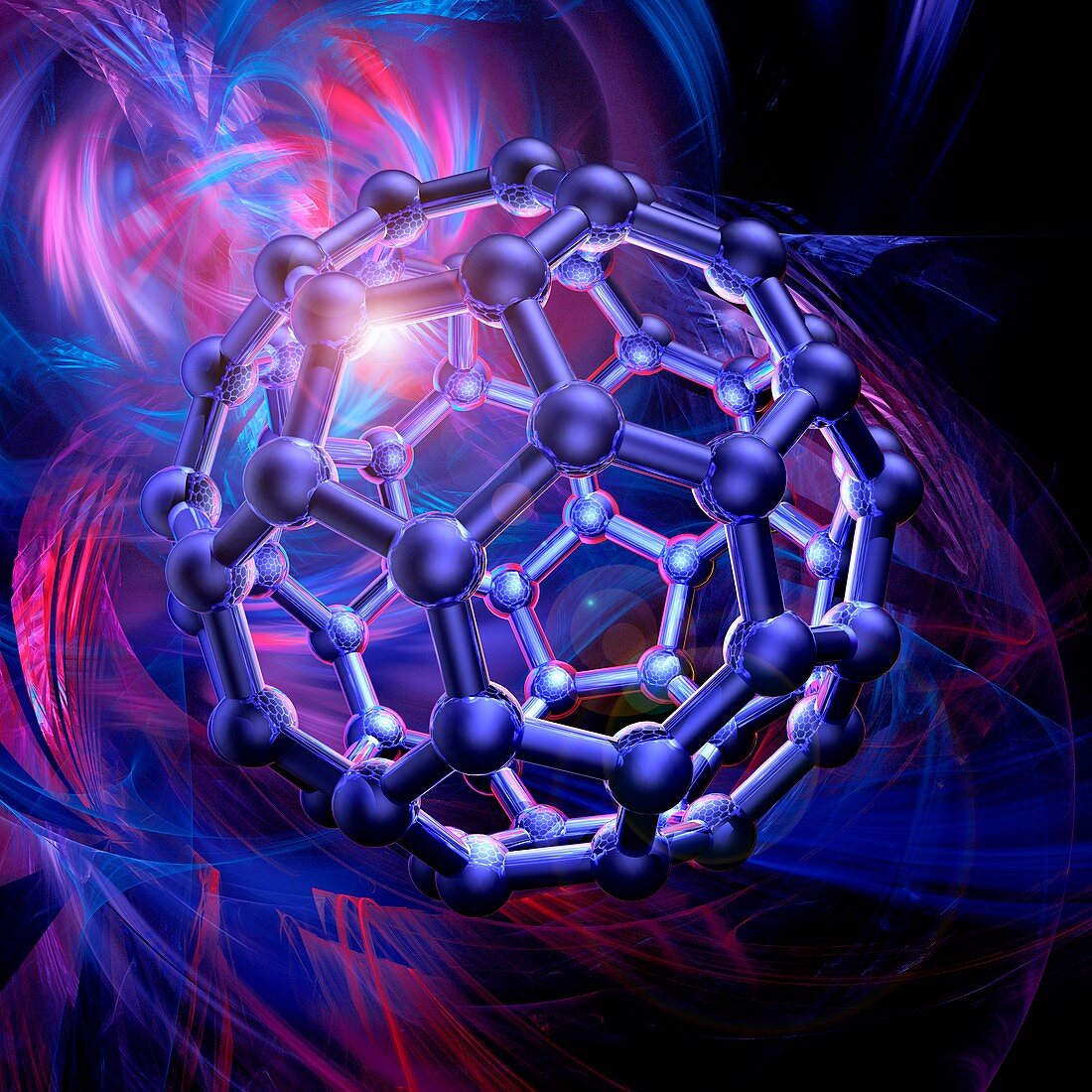 Buckyball molecule,artwork