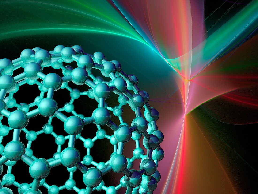 Buckyball molecule,artwork