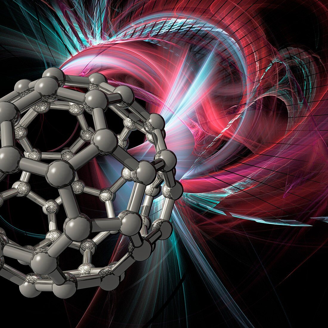 Buckyball molecule,artwork