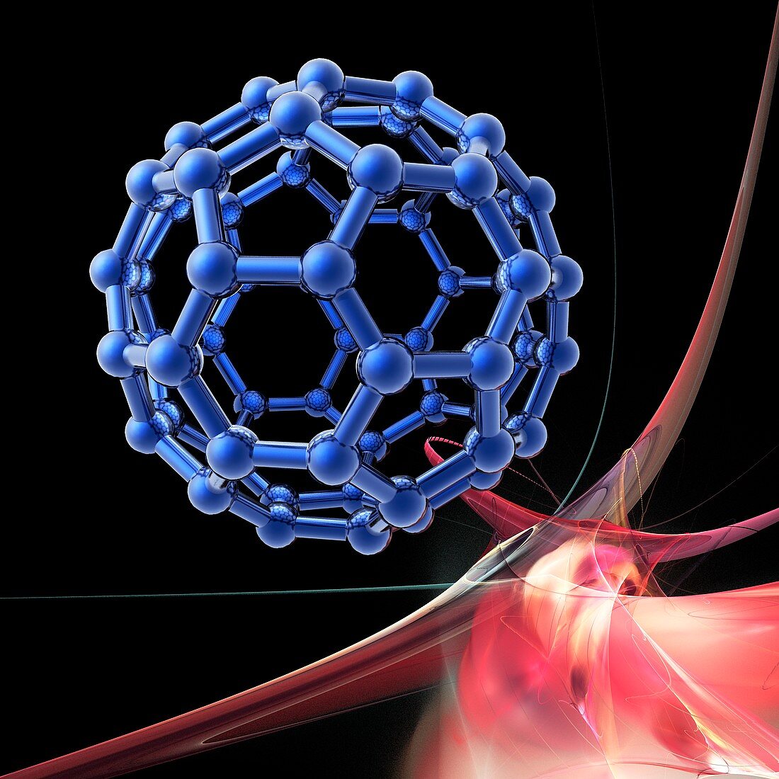 Buckyball molecule,artwork