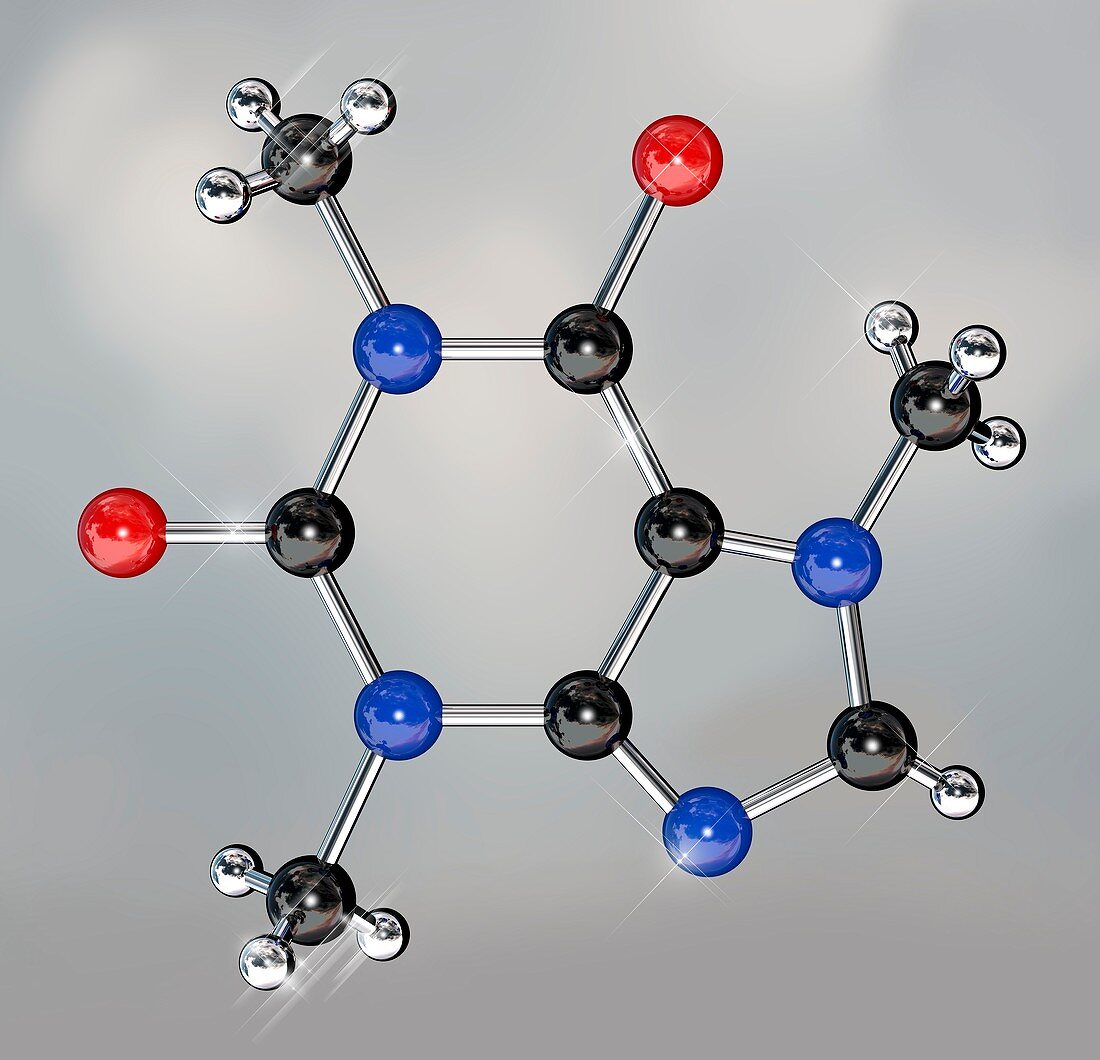 Caffeine molecule