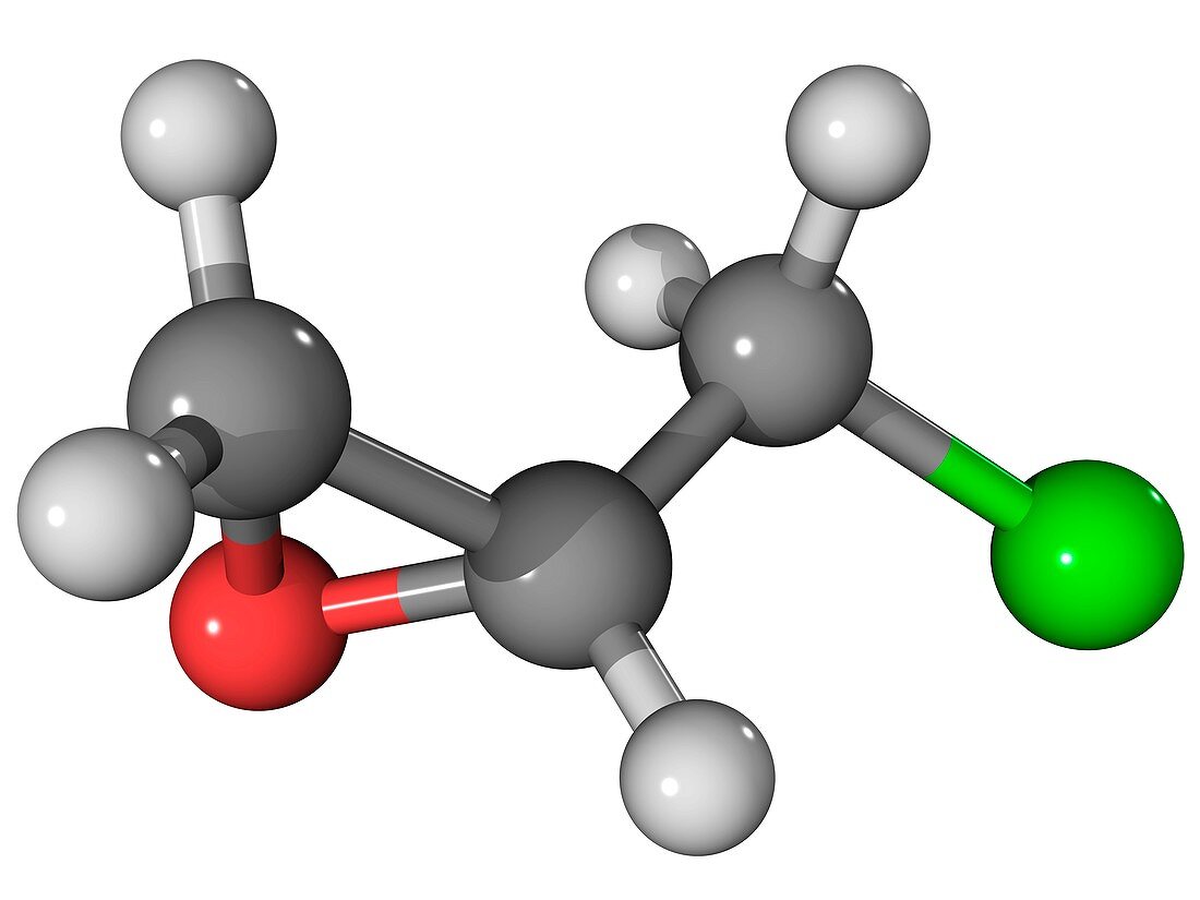 Epichlorohydrin molecule