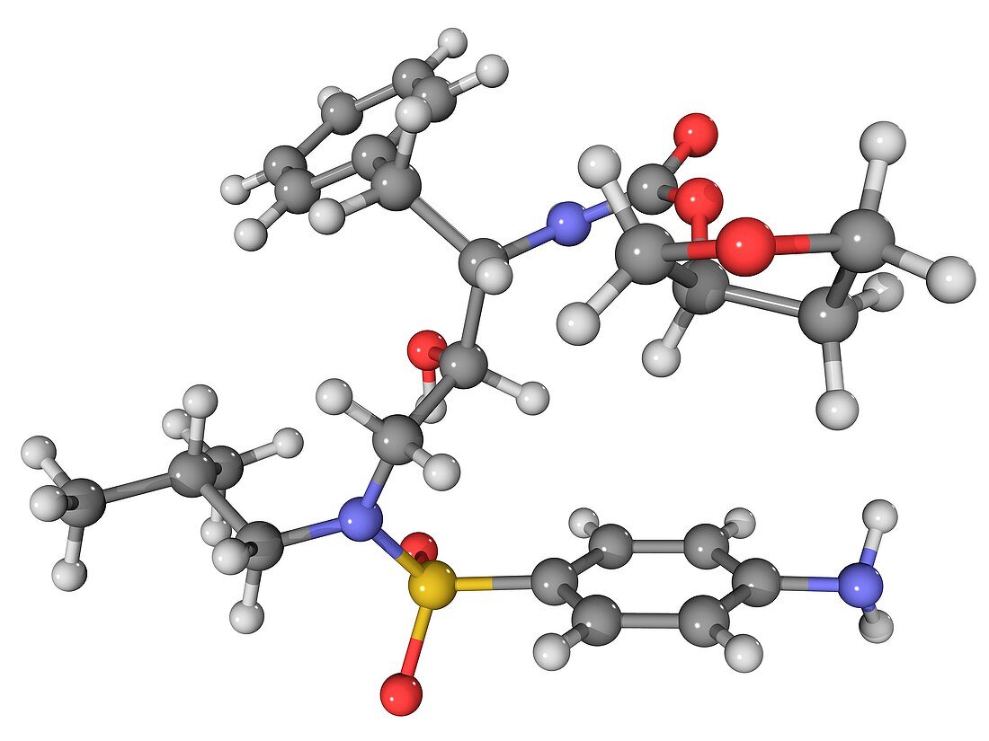 VX478 AIDS drug molecule