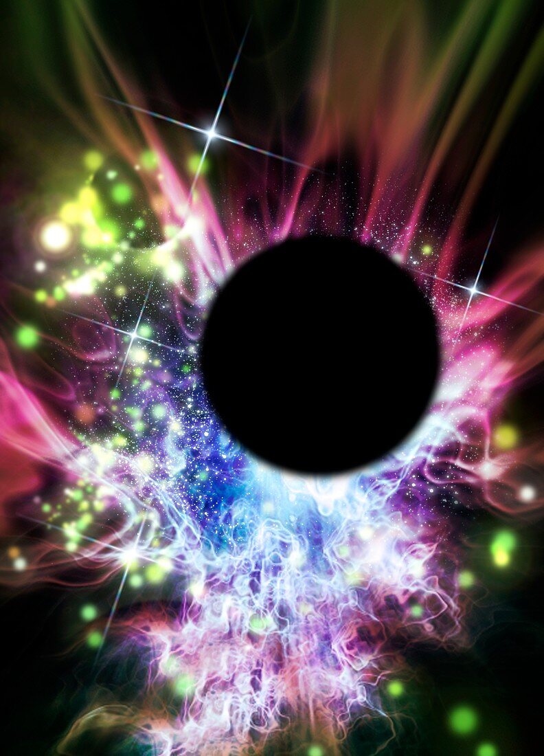 Black hole,conceptual artwork
