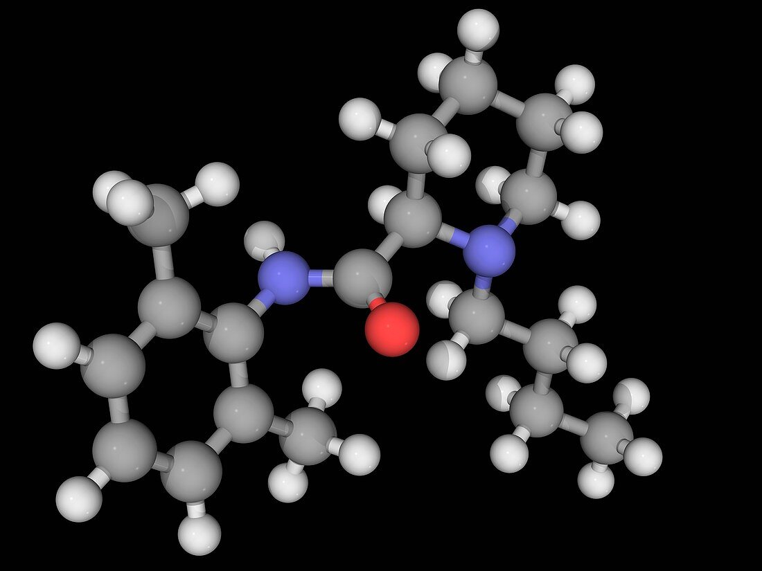 Bupivacaine drug molecule
