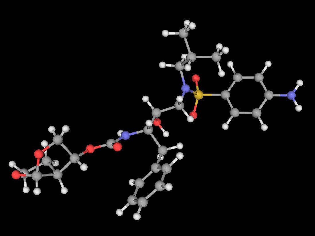 Darunavir drug molecule