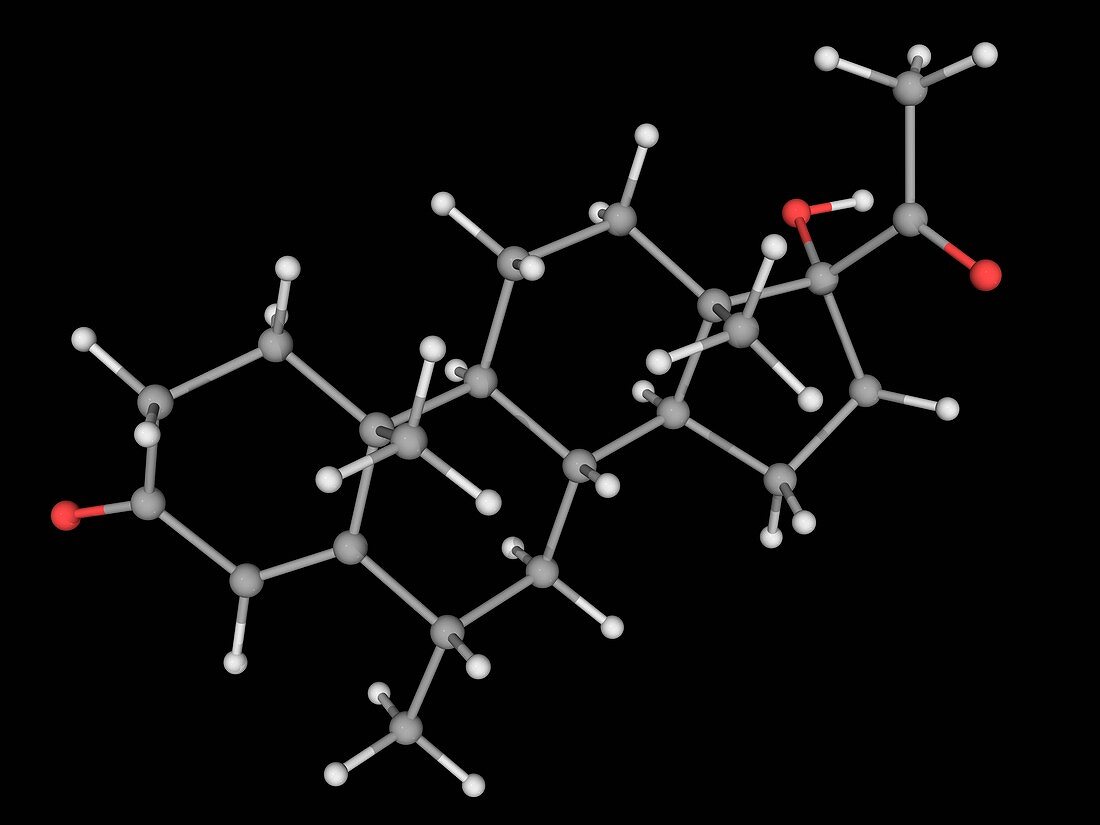 Medroxyprogesterone drug molecule