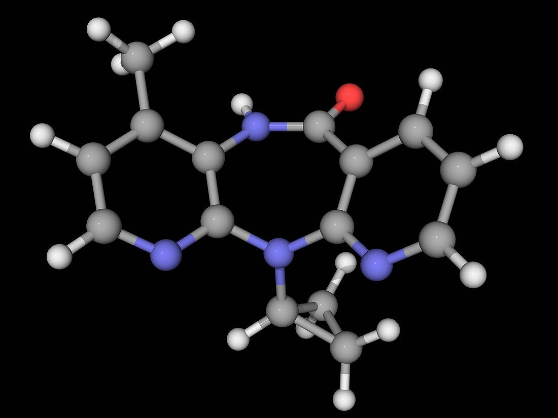 Nevirapine drug molecule