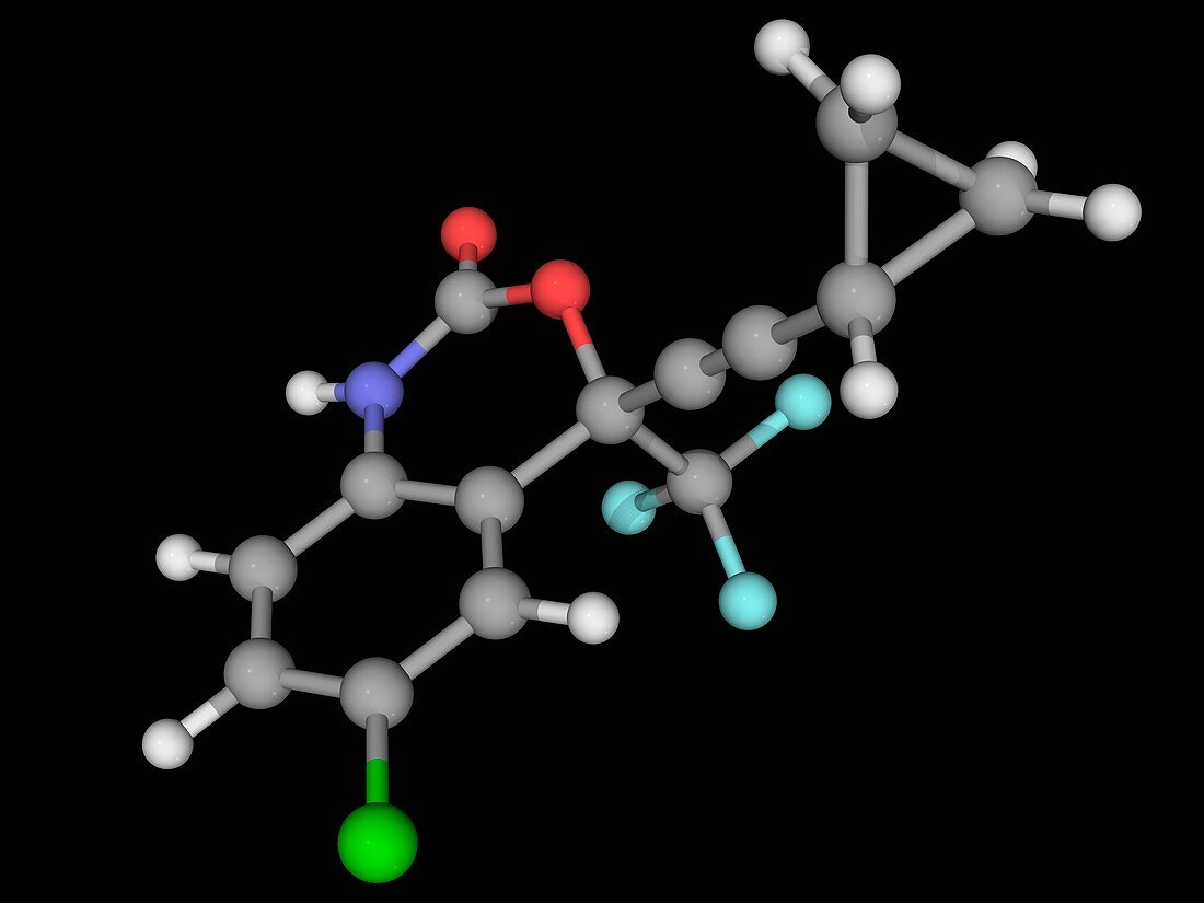 Efavirenz drug molecule