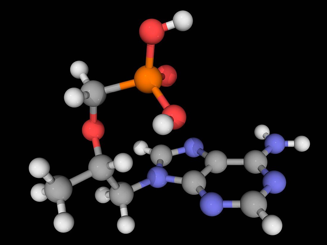 Tenofovir drug molecule