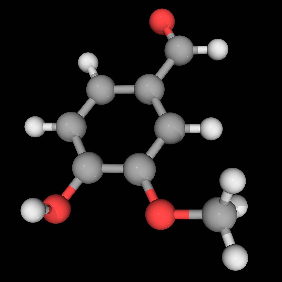Vanillin molecule