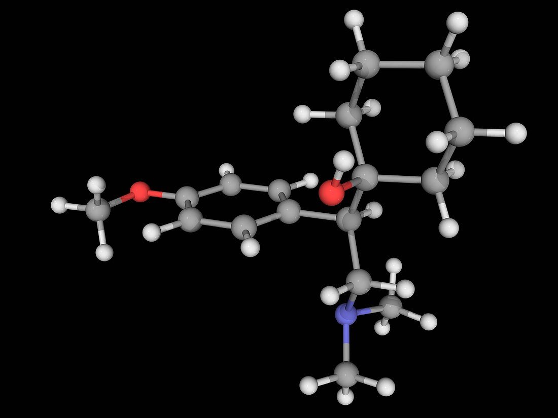 Venlafaxine drug molecule