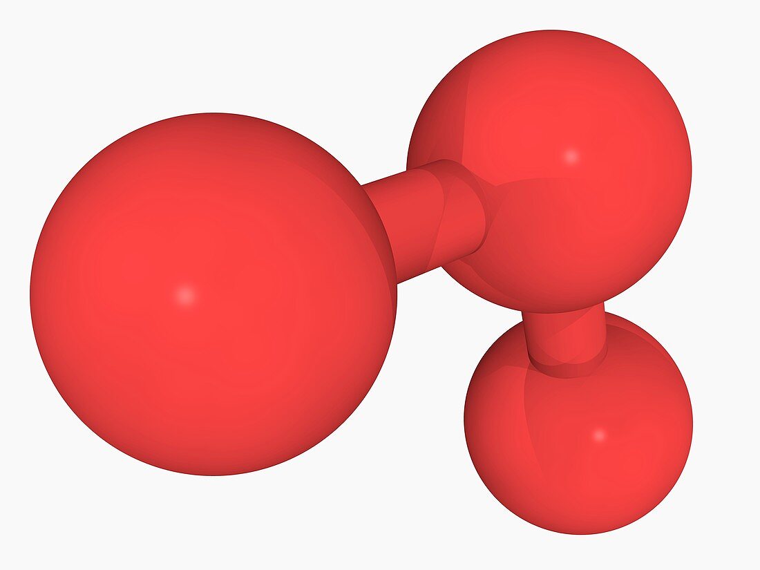 Ozone oxygen molecule