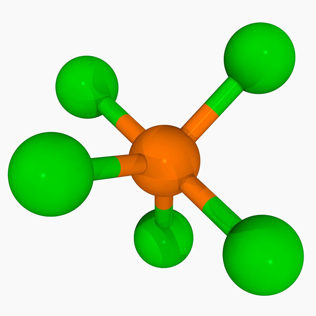 Phosphorus pentachloride molecule