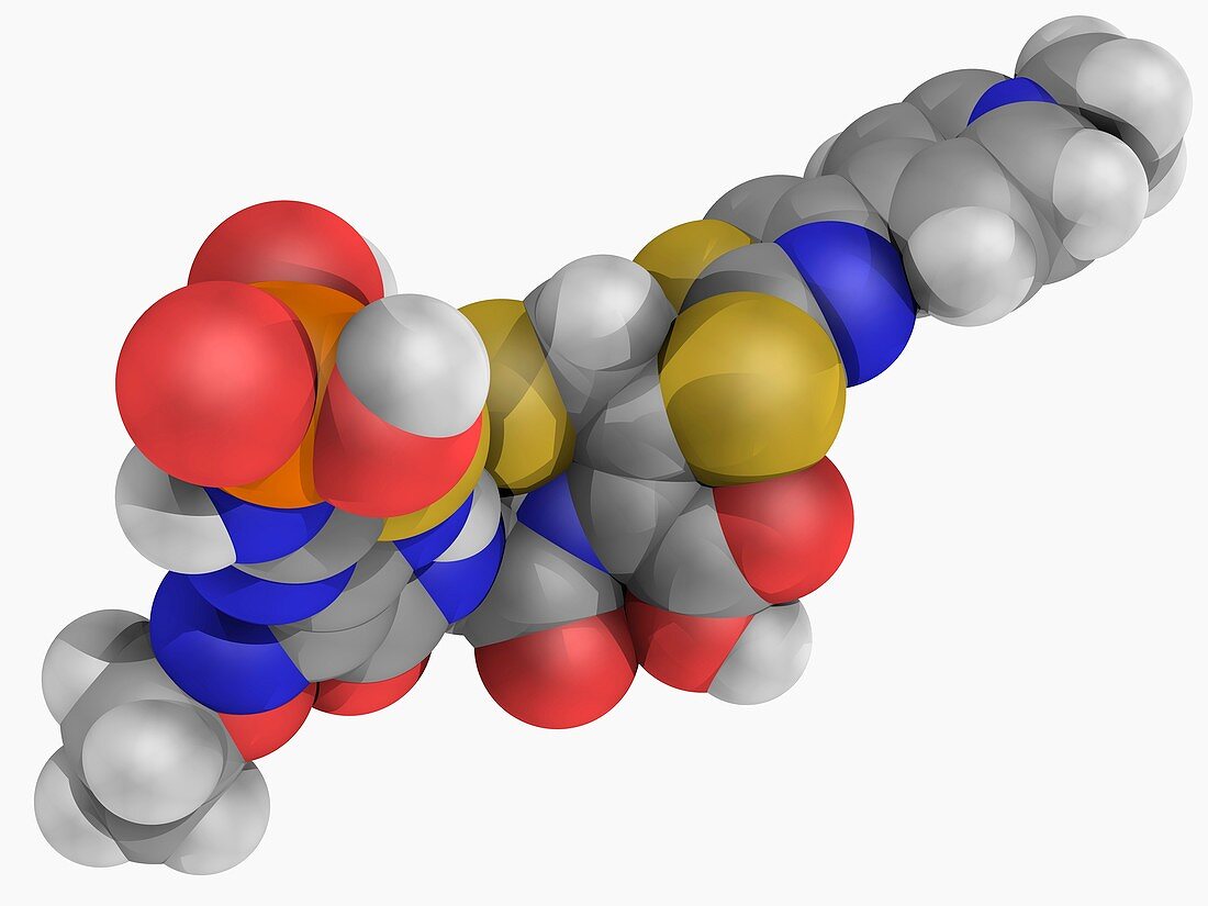 Ceftaroline drug molecule