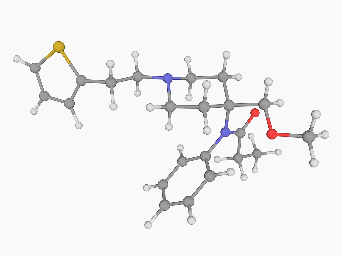 Sufentanil drug molecule