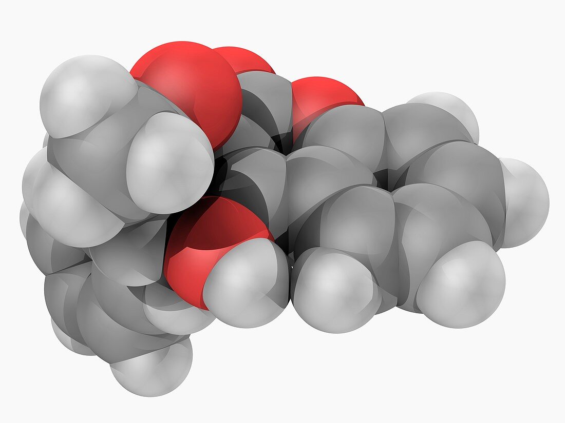 Warfarin drug molecule