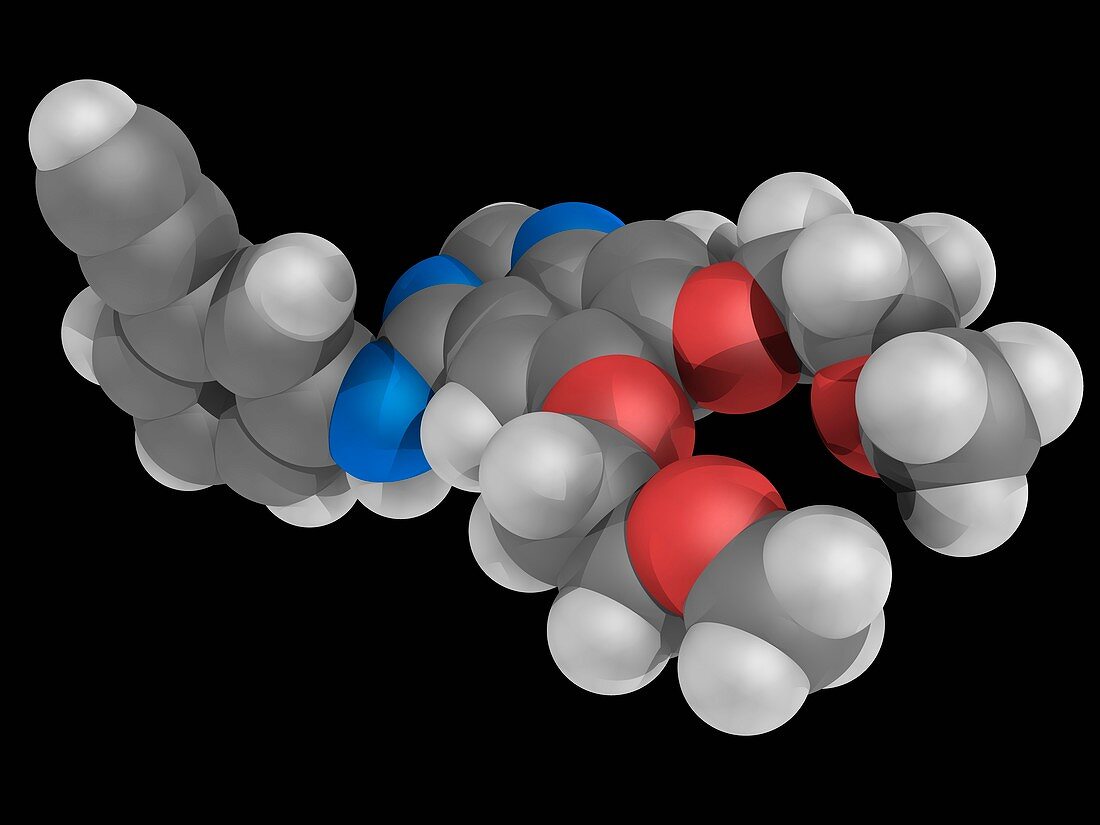 Erlotinib drug molecule