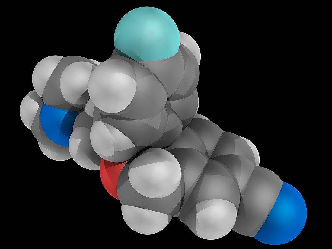 Escitalopram drug molecule