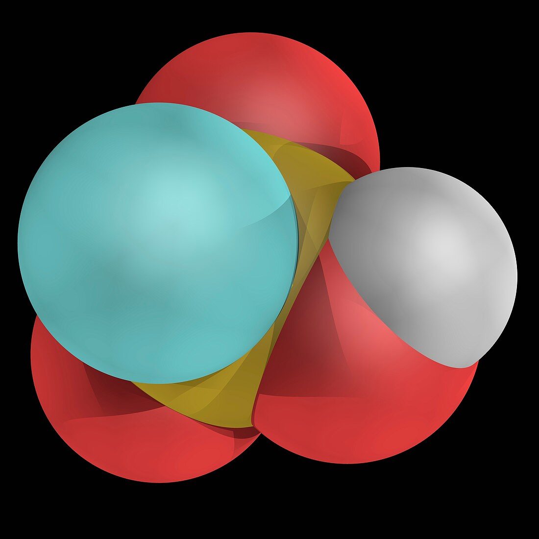 Fluorosulfuric acid molecule