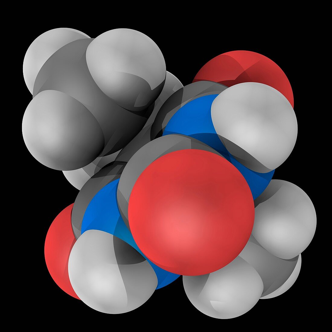 Barbital drug molecule