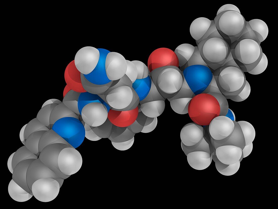 Saquinavir drug molecule