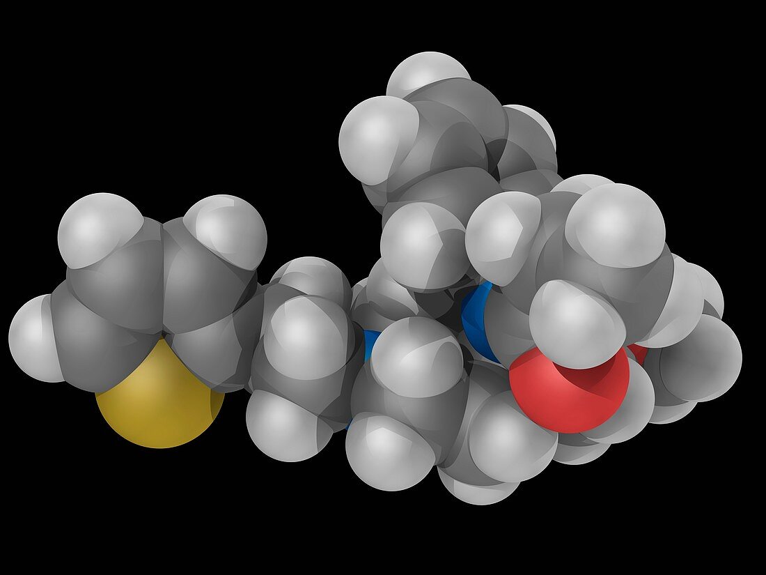 Sufentanil drug molecule