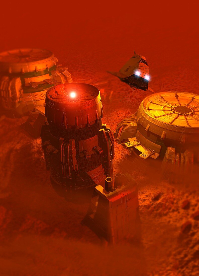 Martian colony,artwork