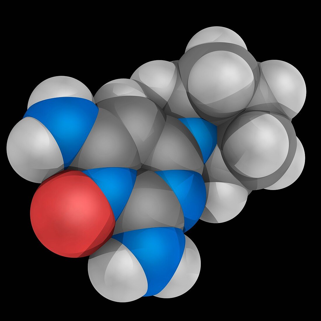 Minoxidil drug molecule