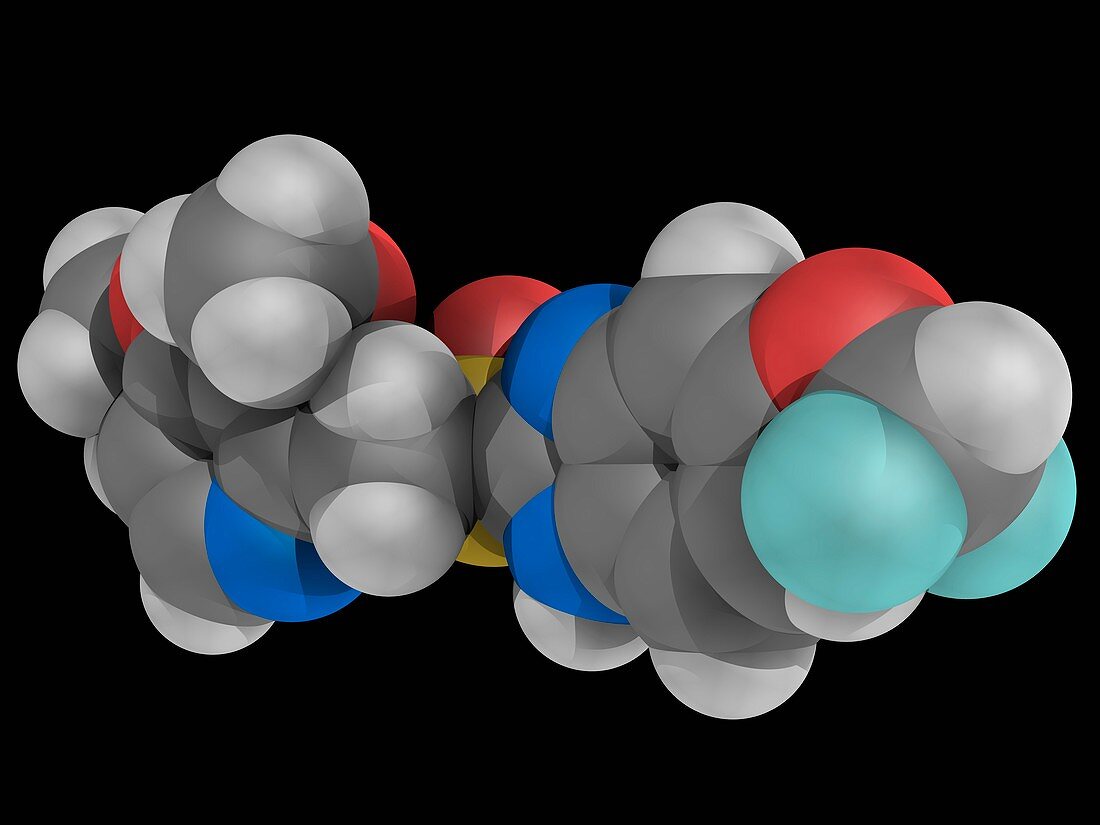 Pantoprazole drug molecule