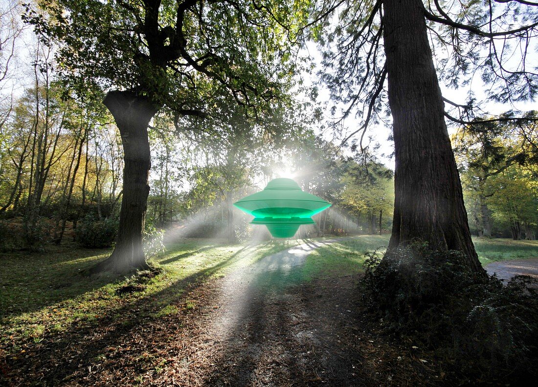 UFO landing on Earth