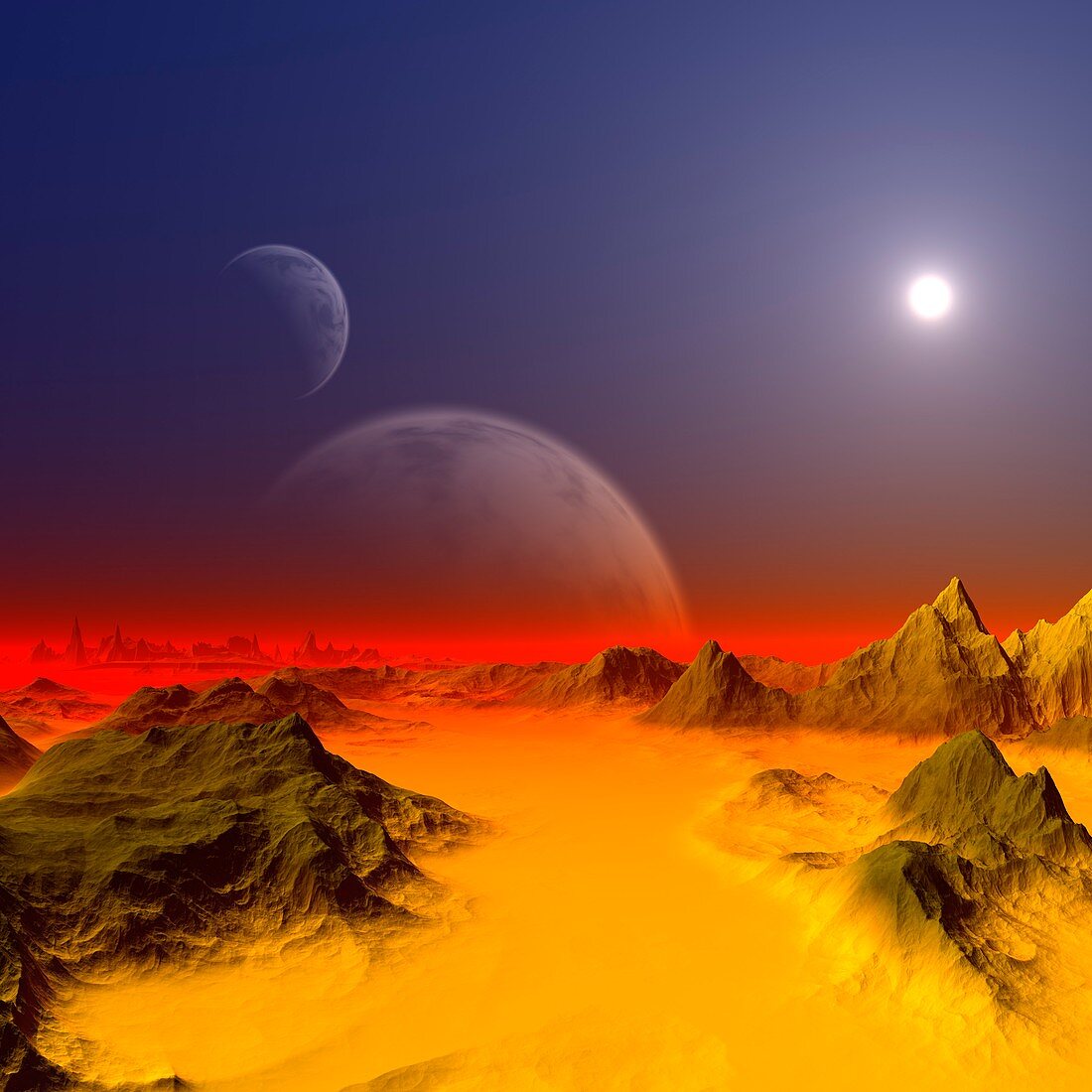 Alien planet,artwork