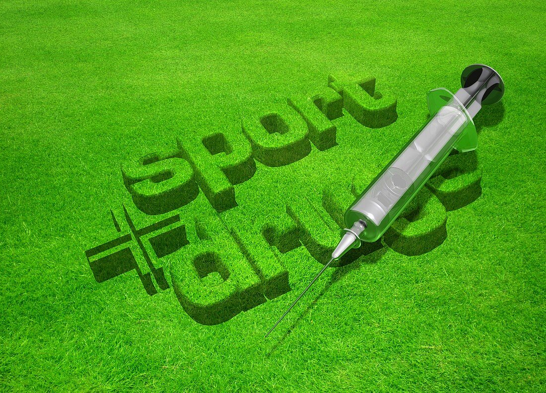Drugs in sport,conceptual artwork