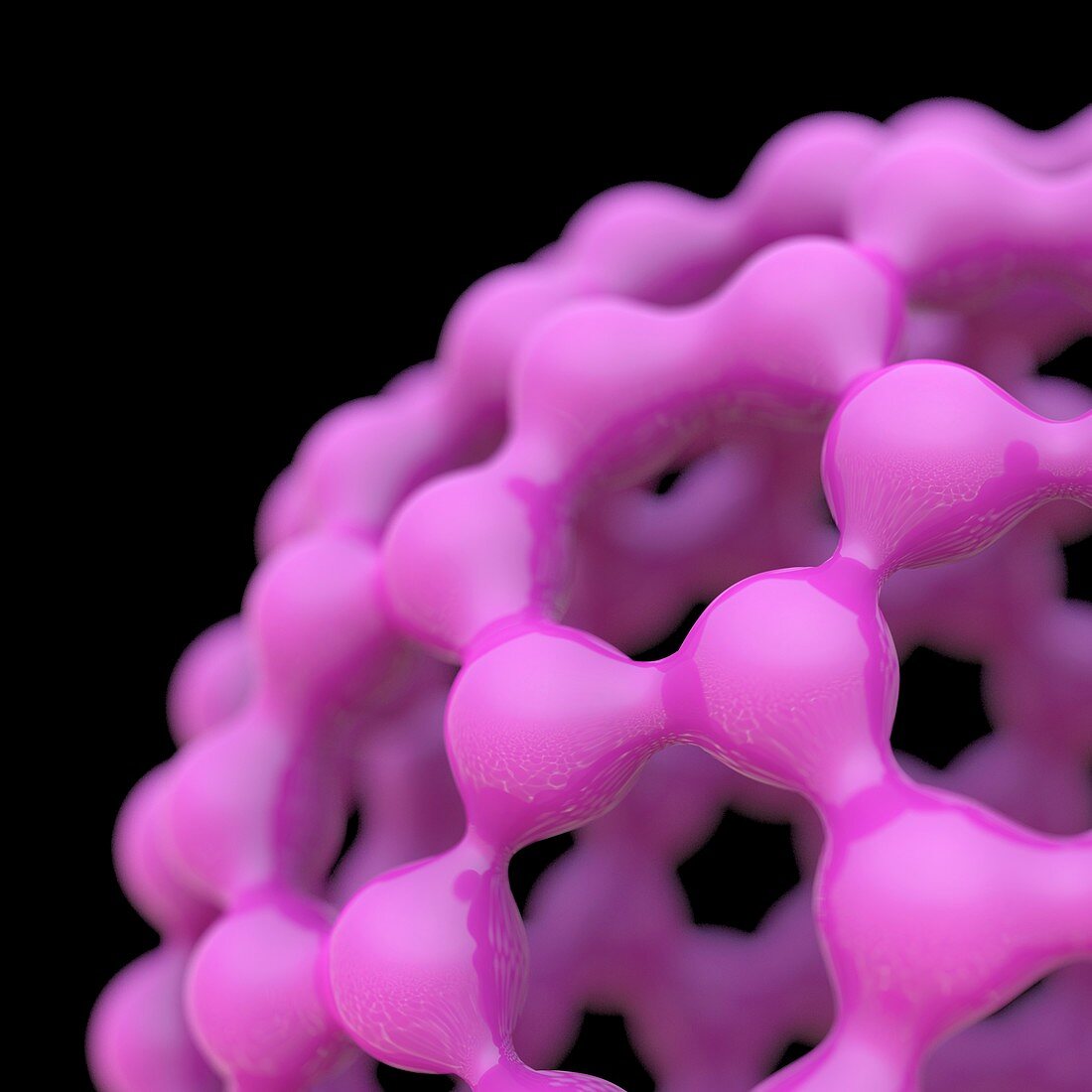 Fullerene molecule,artwork